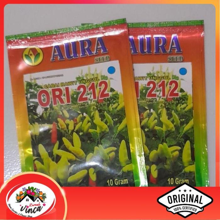 Benih Bibit Cabe Rawit Merah ORI 212 10g Cap Aura Seed Biji Cabai benih cabe