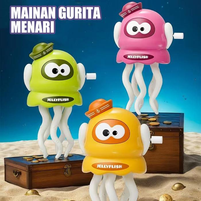 Leapfrog Toy - Dancing Octopus Mainan Gurita Menari Lucu Mainan Edukatif Mainan Anak-Anak Tanpa