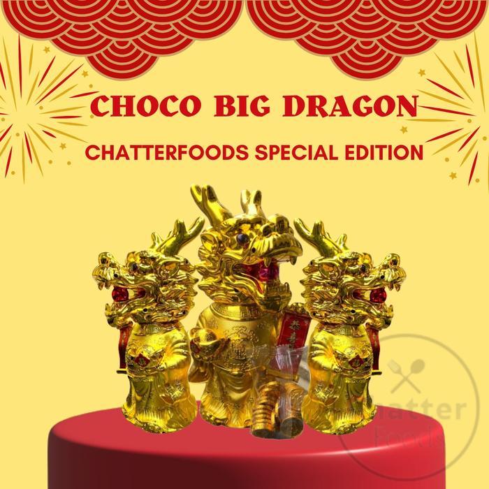 Cokelat Naga Imlek Emas / Choco Big Dragon Isi Cokelat Koin Emas