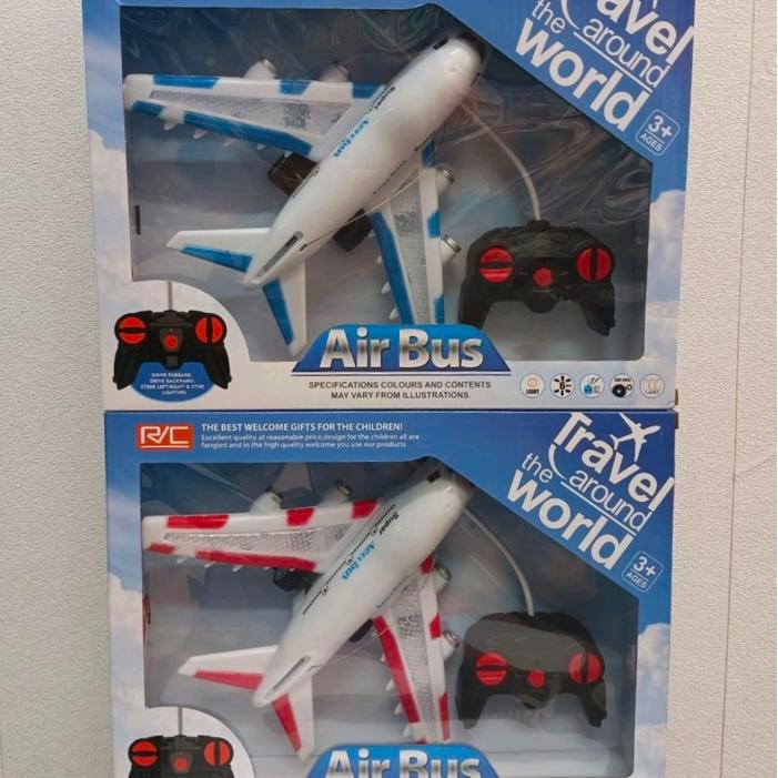 Tatajoy Tamiya Toys - Mainan Anak Rc Pesawat Airbus Remot Kontrol Baterai Plastik Remote Lampu