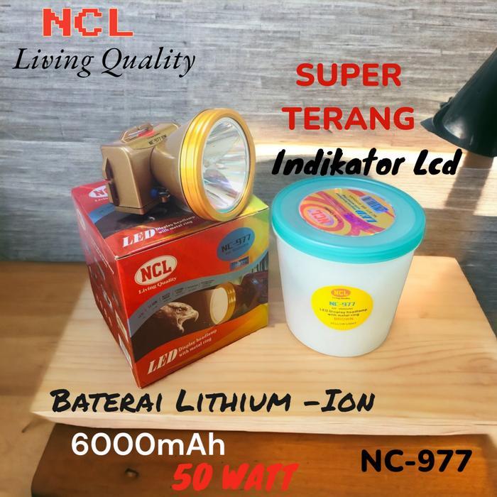 Senter Kepala Digital Super Terang Nc 977