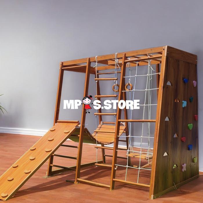 Brakiasi Mainan Anak Playground 180x180Cm - COKLAT WALNUT