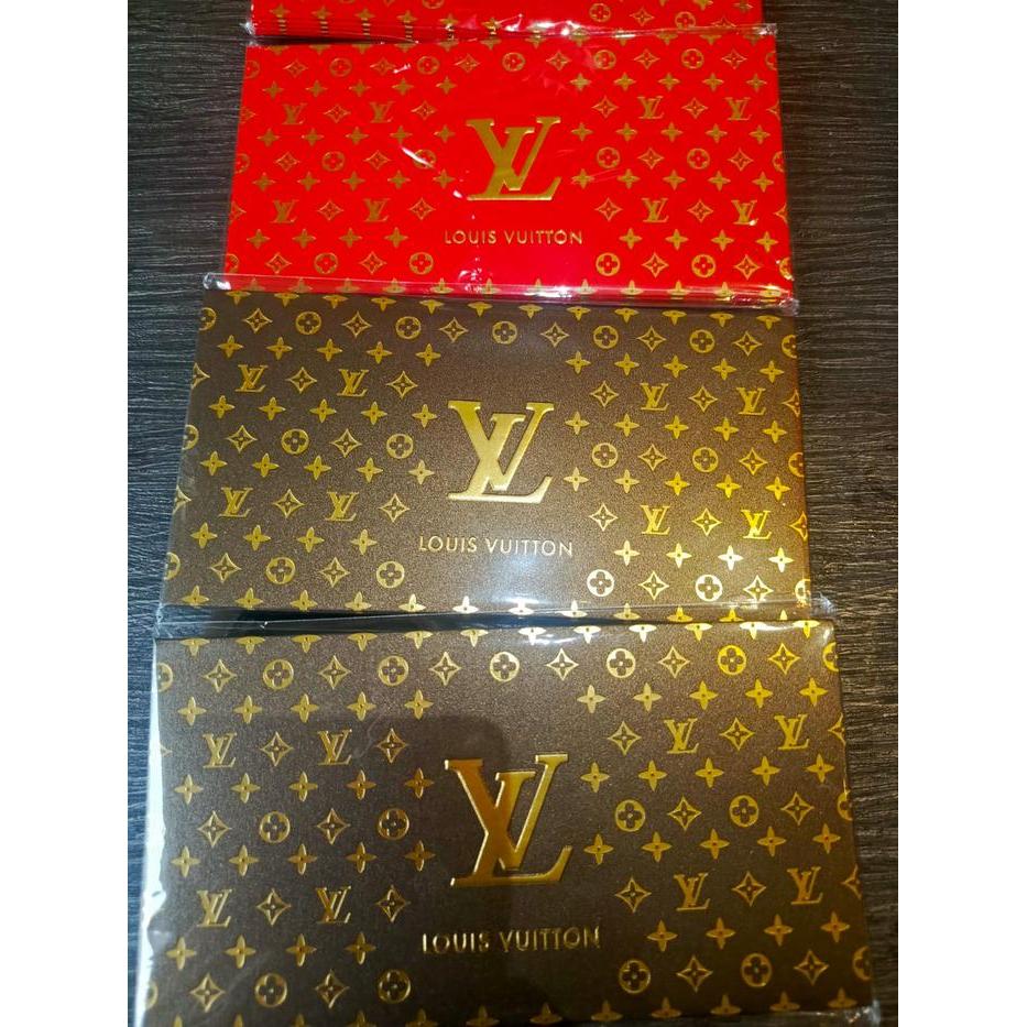 Amplop Angpao Merah Motif Lv Chanel Tahun Baru Imlek Natalan Lebaran