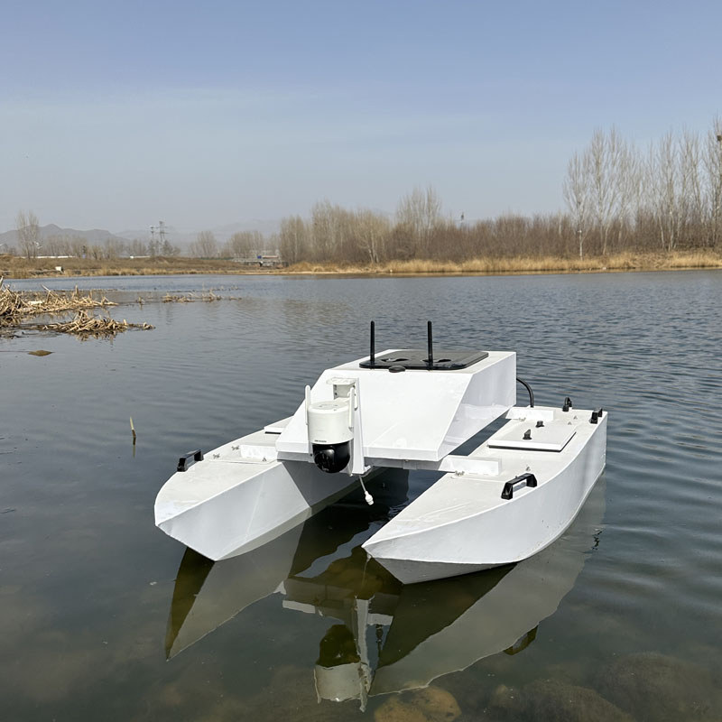 RC Catamaran Alloy Unmanned Boat Sampling Surveying Intelligent Boat Long-distance Remote Control