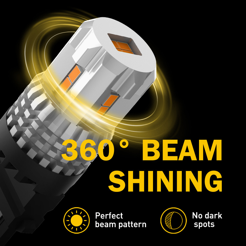 AUXITO 2Pcs 3156 3157 T25 Led Bulb Super Bright Turn Signal Lights P27W P27/7W BA15S P21W DRL For Do