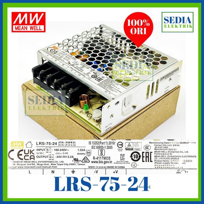 Meanwell Power Supply Lrs-75-24 Lrs 75 24 Lrs75 24 Lrs7524