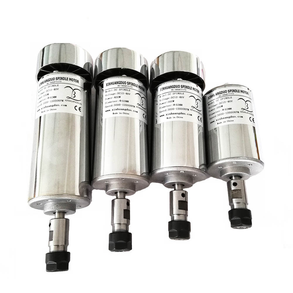 200W/300W/400W/500W Spindle Engraving Machine Spindle Motor Air-Cooling Cnc Spindle Dc Motor Cnc