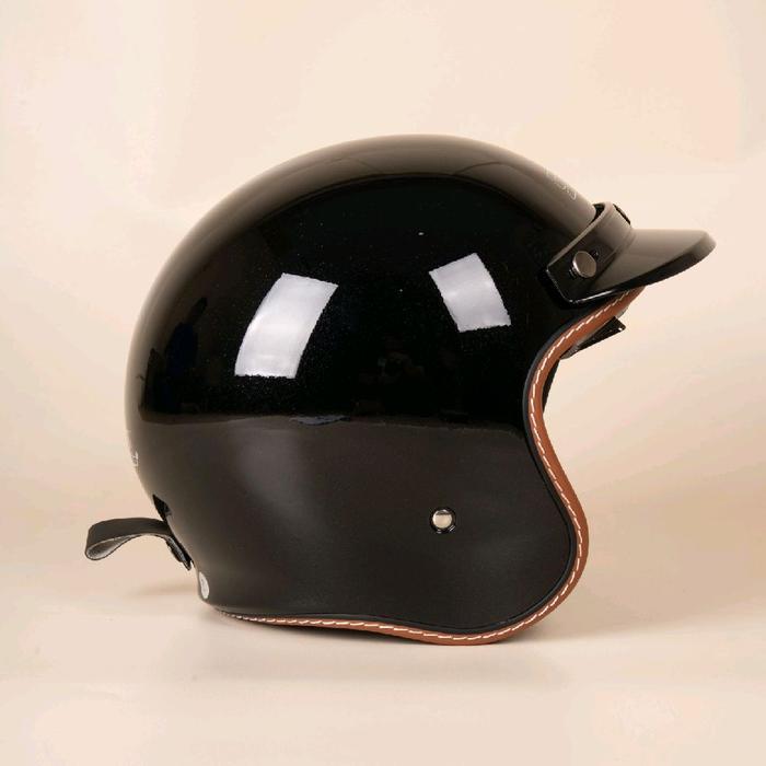 HELM SNAIL RETRO R1 - BLACK GLOSSY