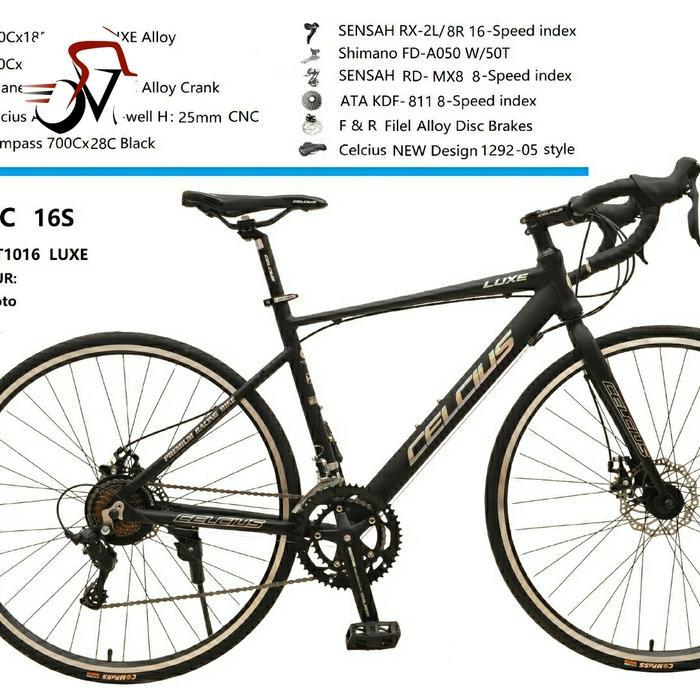 Sepeda Balap/Roadbike Merk Celcius Luxe CS MT 1016