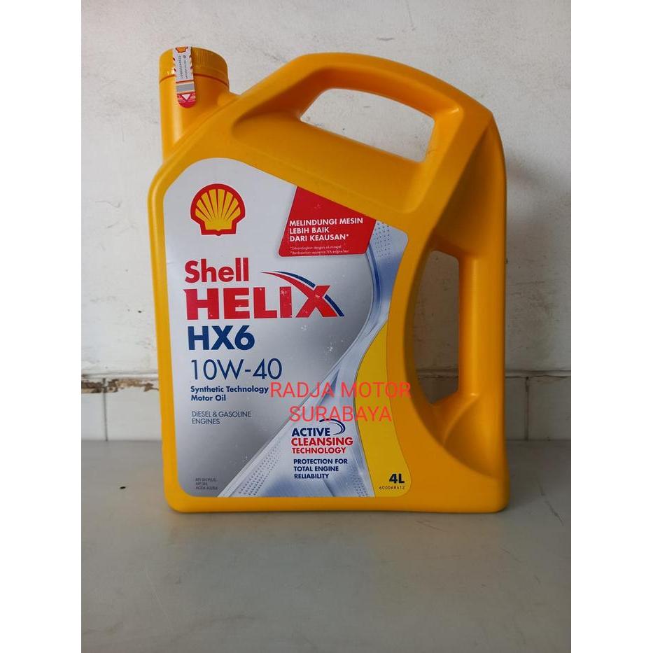 OLI MESIN MOBIL SHELL HELIX HX6 10W-40 4L