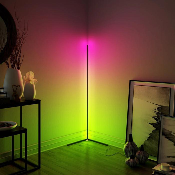 STANDING FLOOR LAMP / LAMPU CORNER LED RGB NORDIC STYLE - GAMING ROOM
