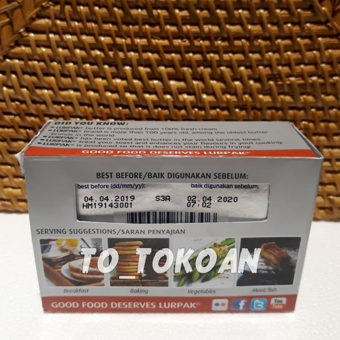 LURPAK BUTTER UNSALTED 200 GR
