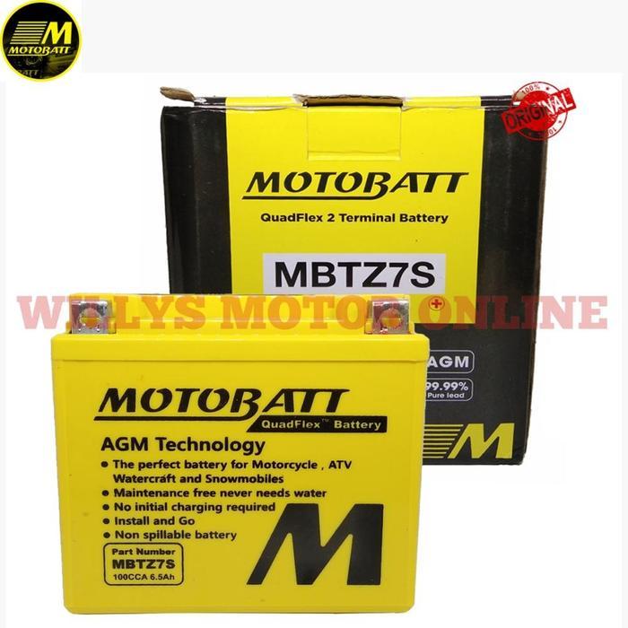 Aki Motor Nmax / Cbr 150 R / Pcx 150 / Gsx150 Mbtz7S Motobatt Original