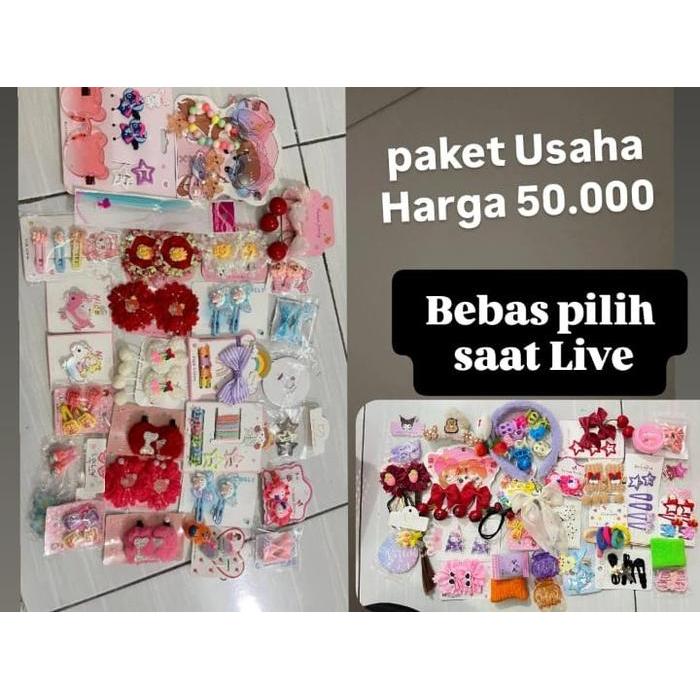 Min D Paket Usaha Khusus Live / Paket Usaha Jepitan Anak Aksesoris / Jepitan Rambu Dll