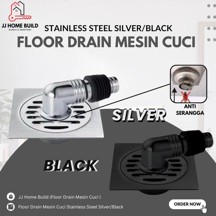 Toto Sanitary - Floor Drain Mesin Cuci Stainless Steel/Floor Drain Mesin Cuci + Selang Konektor
