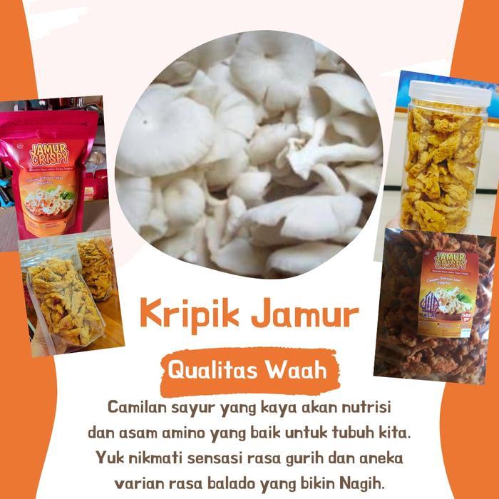 YUMMY Kripik jamur /jamur crispy kiloan mushroom/kripik jamur tiram balado