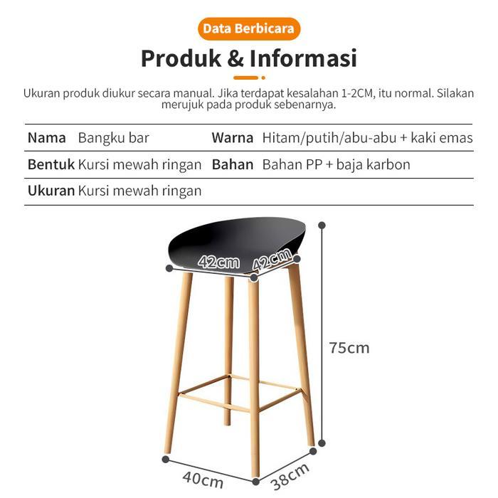 Homely Cod Kursi Bar Minimalis Kursi Cafe Kursi Besi Kursi Makan Kursi Dapur Minimalis Tbk