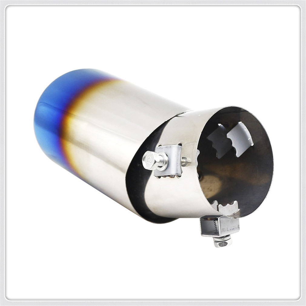 Car Exhaust Muffler Tip Round Stainless Steel Pipe For Honda Accord Urban Element Step X Crv Brio