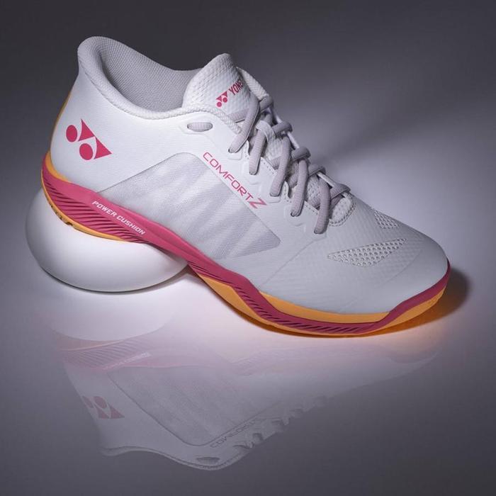 YONEX SHB Comfort Z3 Wide - White Red Sepatu Badminton / Bulutangkis