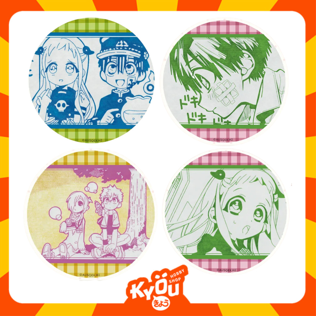Hanako-kun - Yashiro Nene - Minamoto Kou Manga Style Character Acrylic Coaster - Jibaku Shounen Hana