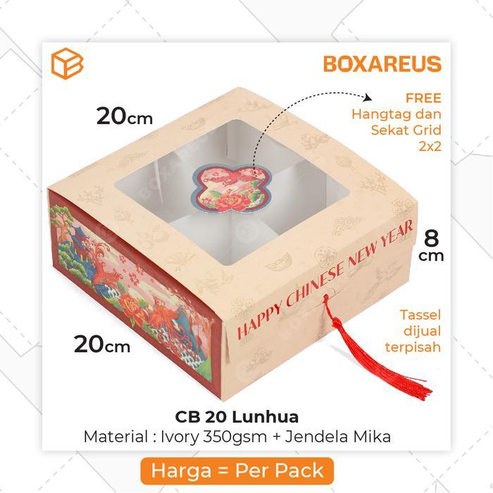 Box Imlek Packaging Gift CNY Dus Hampers Kemasan Kue CB 20 Lunhua