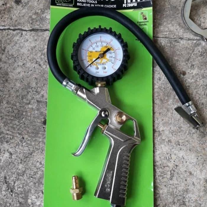 Alat Pengisi Angin / Pengukur Angin / Inflator Tekiro
