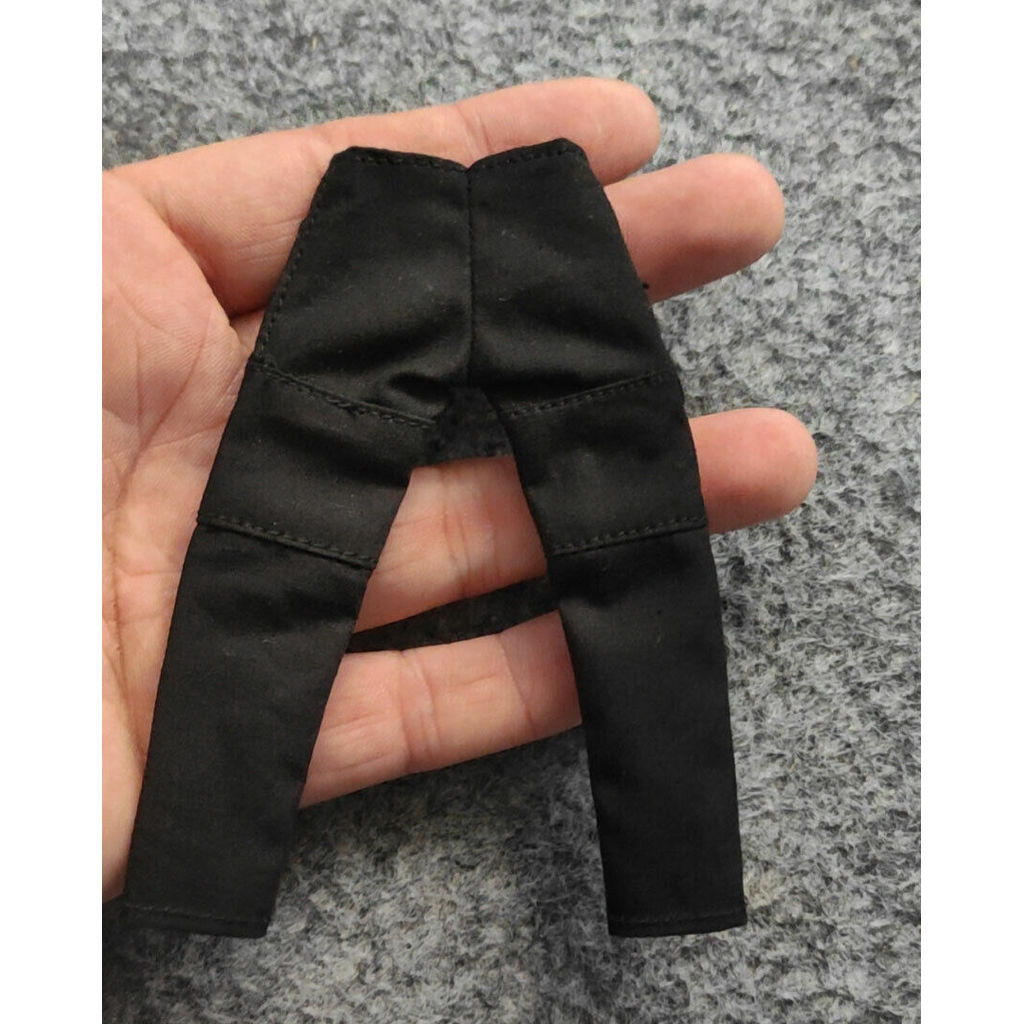E4-12 1/12 Scale Black combat Overalls Workshop pants Fit 6" DAM 3ATOYS Action Figure