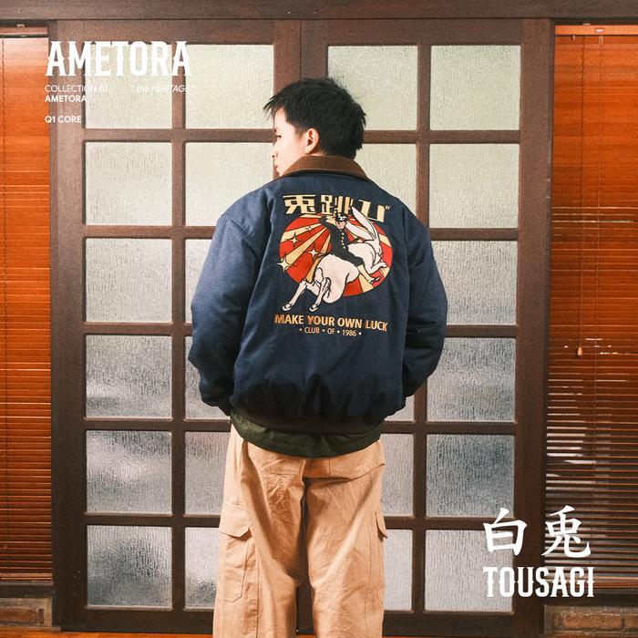 CLUB of 1986 TOUSAGI Flight Vintage Oversize Bombers Jacket