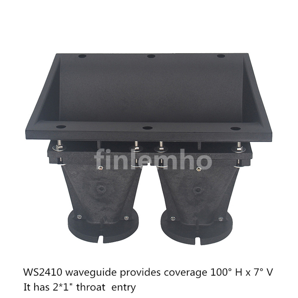 1PC Line Array DJ Speaker Horn Flare 2x1 Tweeter For 44.4mm Voice Coil HiFi Home Theater
