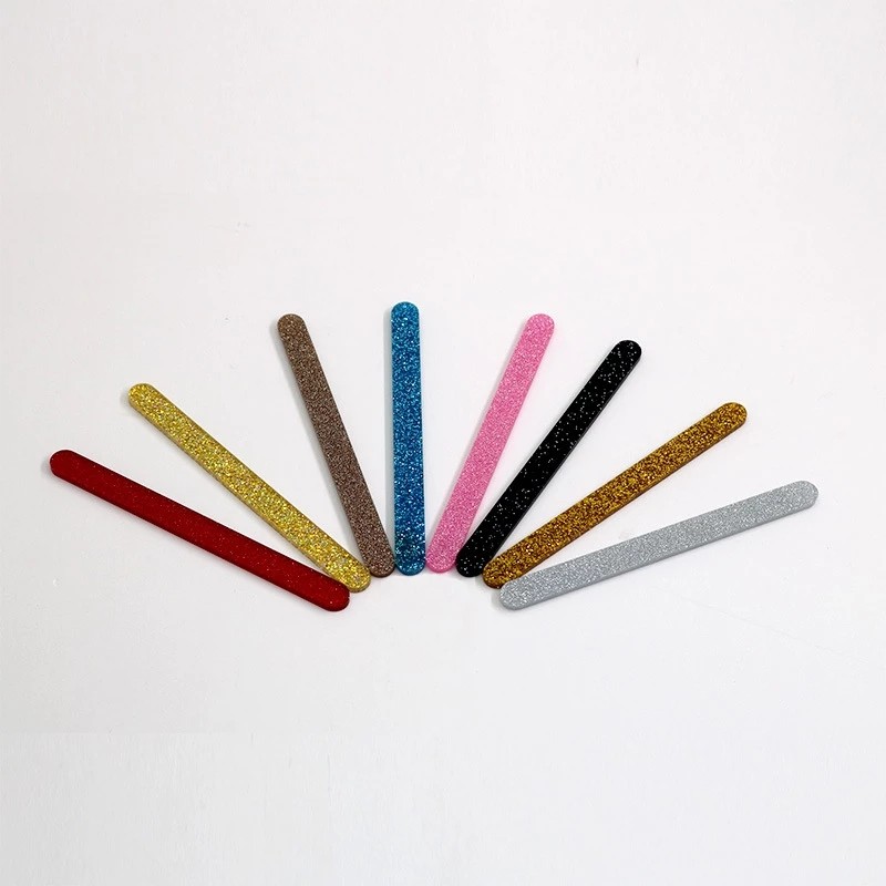 Ice Cream Sticks Handmade Popsicle Crafts Glitter Sticks 50pcs Cake Decorations For Cake Decorating