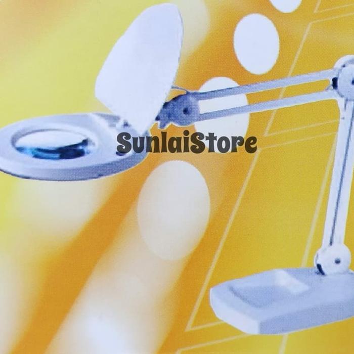 Kaca Pembesar Magnifying Lamp Lampu Sanfix Sm-50-8B Base 8X Pembesaran