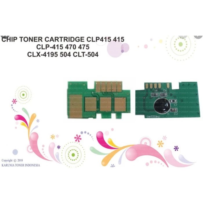 CHIP TONER SAMSUNG CLP415 415N 470 475 CLX4195 SL C1810W C1860F CMYK - Hitam
