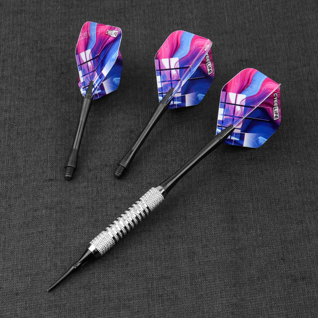 CyeeLife Dart Set Multiple Styles Darts Flights Professional Darts Soft Plastic Tips Set For