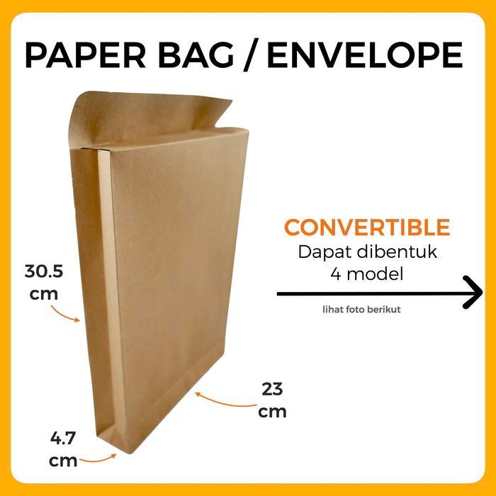 PAPER BAG AMPLOP PACKING GIFT ENVELOPE KANTONG KERTAS PAKET OLSHOP A4+