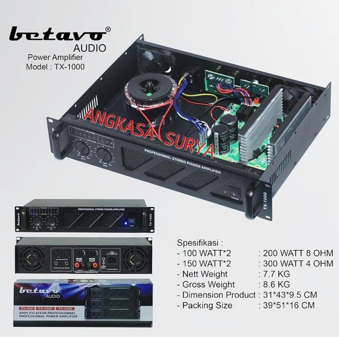 Power Ampli BETAVO TX 1000 TX1000 ORIGINAL Power Amplifier