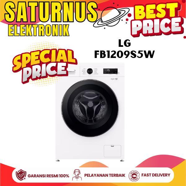 LG FB1209S5W Mesin Cuci 9 Kg Steam Front Loading