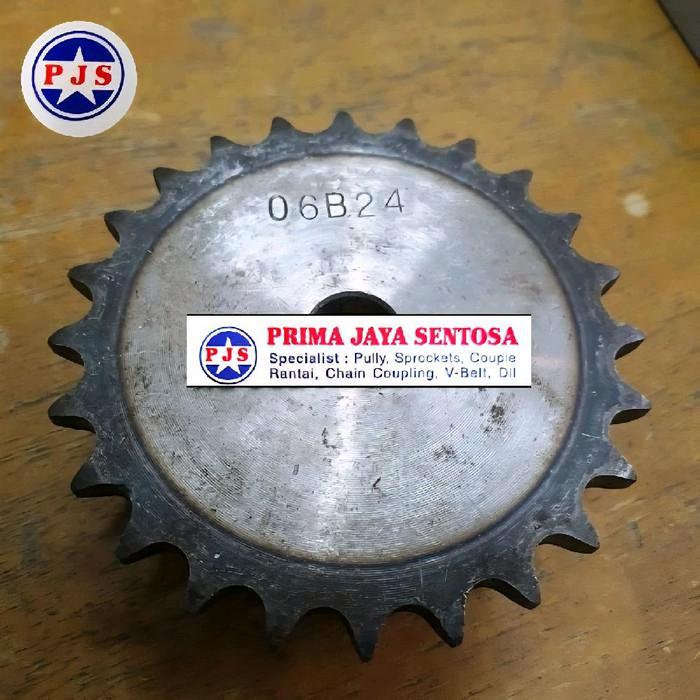 GEAR SPROCKET 06B X 24T ( SINGLE CHAIN GIGI RANTAI 24 )