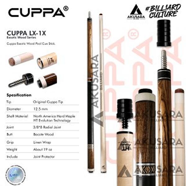 Stik Billiard Cuppa LX Series Low Deflection Shaft Play Cue Stick Billiard
