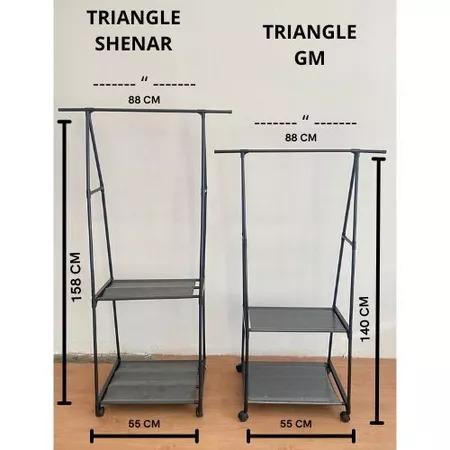 Informa - Rak Gantung Berdiri Triangle Stand Hanger Rak Gantung Baju Rak Hanger Baju Serbaguna