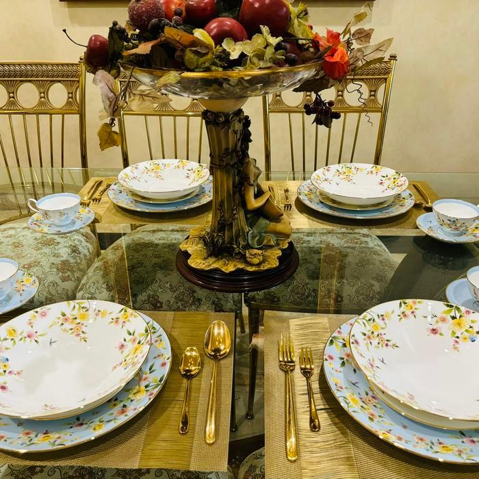 Dinner Set Piring Set Narumi Ramage Mewah Cantik