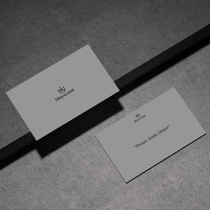 MAYSCENT Greeting Card 9x6 cm - KARTU UCAPAN, TULISAN CUSTOM, KARTU UCAPAN untuk WEDDING,