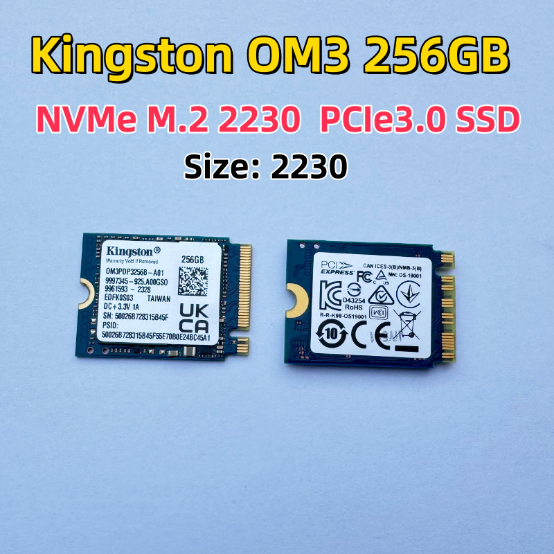 OEM package Kingston SSD M.2 2230 NV3 500G 1TB 2TB & OM3 256G PCIe3.0 /128GB NVMe PCIe 4.0 Gen 4x4