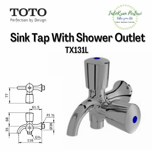 Kran Cabang Toto Tx131L - Keran Cabang - Kran Toto