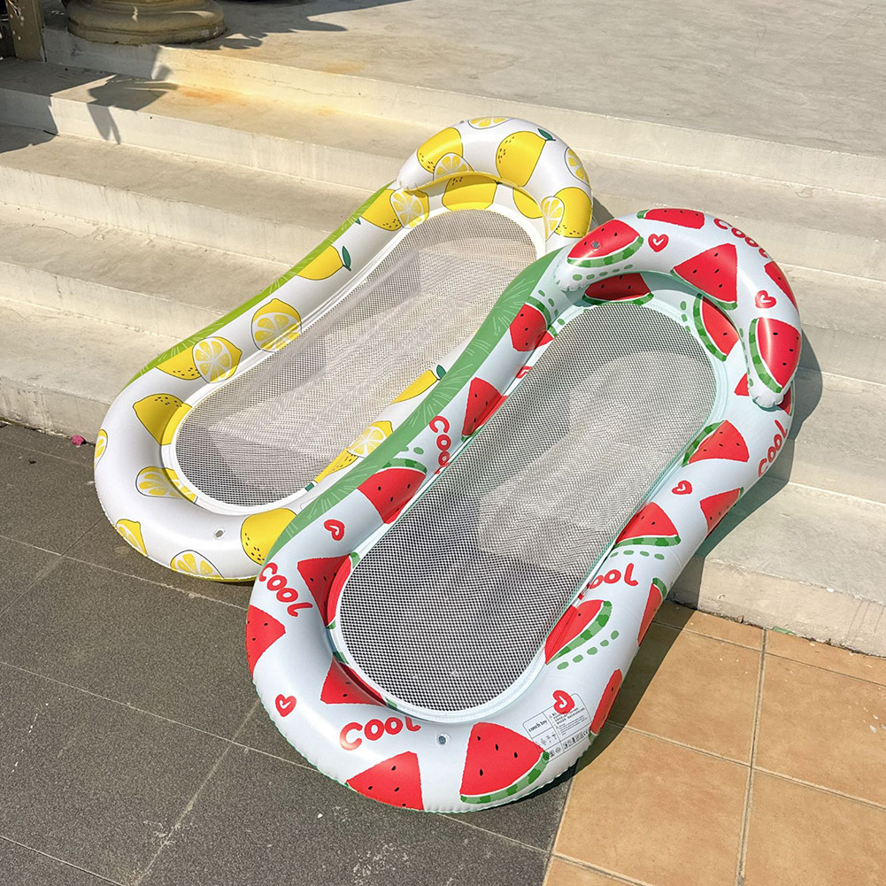 Inflatable Pool Float Swimming Pool Mattresses with Backrest Beach Lounger Chair Pool Lounge Float