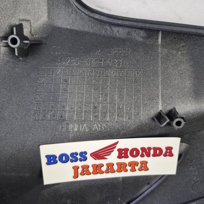 64230-KPP-900ZF : FAIRING PIPI ATAS KANAN BIRU DONGKER REPSOL CBR 150 R KARBU LAMA / COVER LAMPU