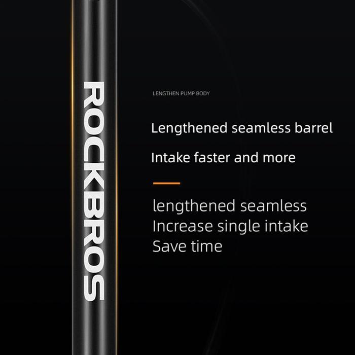 ROCKBROS BICYCLE PUMP POMPA ANGIN MOTOR SEPEDA 160PSI 2410003001