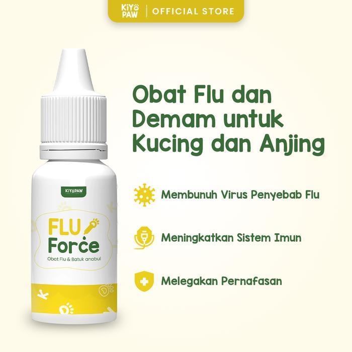Baru KIYOPAW Obat Flu Kucing Obat Flu Batuk Demam Pilek Kucing Ampuh FLU FORCE Terlaris