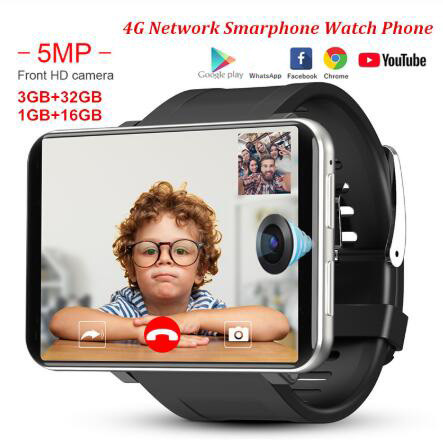DM100 4G 2.86 Inch Screen Smart Watch Android 7.1 OS Phone 3 GB 32GB 5MP Camera 480*640 Ips Screen