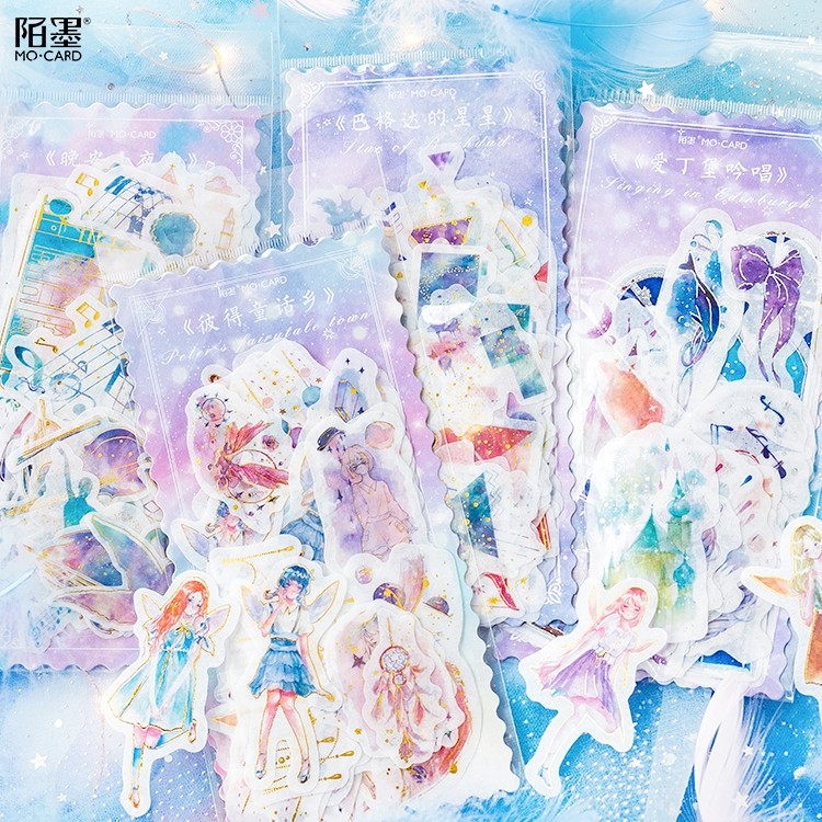 12 sets /1 set Cute stationery Stickers paper kawaii Girl's prayer Decoration stickers pegatinas scr