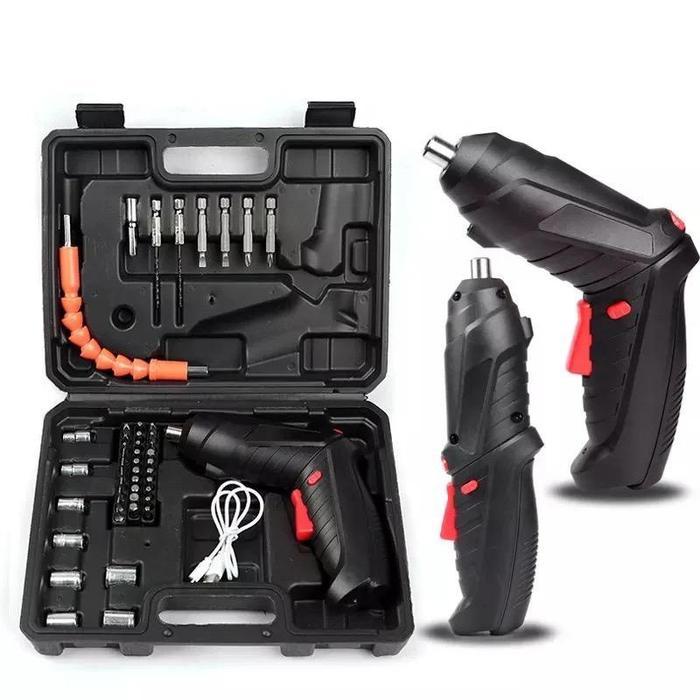 Mesin Bor tanpa kabel / Mini Bor / Mesin Bor baterai /Reaim Cordless Screwdriver// impact cordless